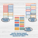 Back to School Kit | A5 Compact Vertical Planner Kit Stickers for Erin Condren | First Day Back | KIT-398-G