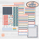 Back to School Kit | 7x9 Compact Vertical Planner Kit Stickers | First Day Back | KIT-398-H