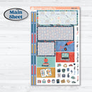 Back to School Kit | Plum Vertical Priorities 7x9 Planner Kit Stickers | First Day Back | KIT-398-J