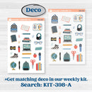 Back to School Kit | Freestyle Kit Any Planner Kit Stickers | First Day Back | KIT-398-K