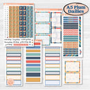 Back to School Kit | A5 Plum Daily Planner Kit Stickers | First Day Back | KIT-398-N