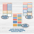 Back to School Kit | 7x9 Plum Daily Planner Kit Stickers | First Day Back | KIT-398-P