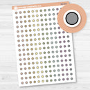 Tiny Kit Circles Planner Stickers from Kits | Erin Condren Bouquet | 2025-2026 Colors | BQ-002