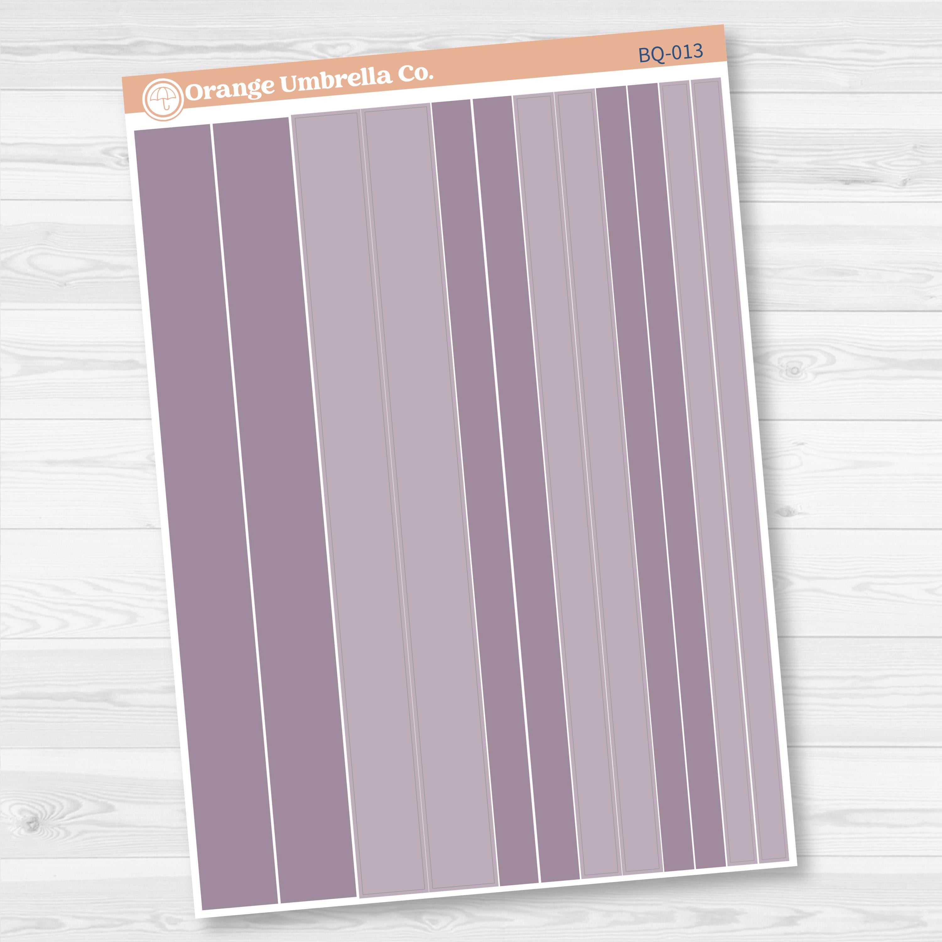 Washi Planner Stickers | Bouquet Jan-Dec | 2025-2026 Colors | BQ-008-BQ-013