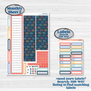 Back to School Kit | Laurel Denise Softbound Monthly Planner Sticker Kit | Vertical & Horizontal | First Day Back | KIT-398-QA