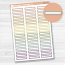Mixed Skinny Label Planner Stickers | Bouquet | 2025-2026 Colors | EC-036