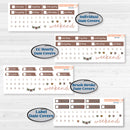 Summer or Fall Floral Kit | Weekly Sticker Kit for Vertical Planners like Erin Condren | Eloise | KIT-399-A