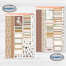 Summer or Fall Floral Kit | Weekly Sticker Kit for Vertical Planners like Erin Condren | Eloise | KIT-399-A