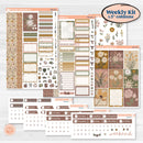 Summer or Fall Floral Kit | Weekly Sticker Kit for Vertical Planners like Erin Condren | Eloise | KIT-399-A