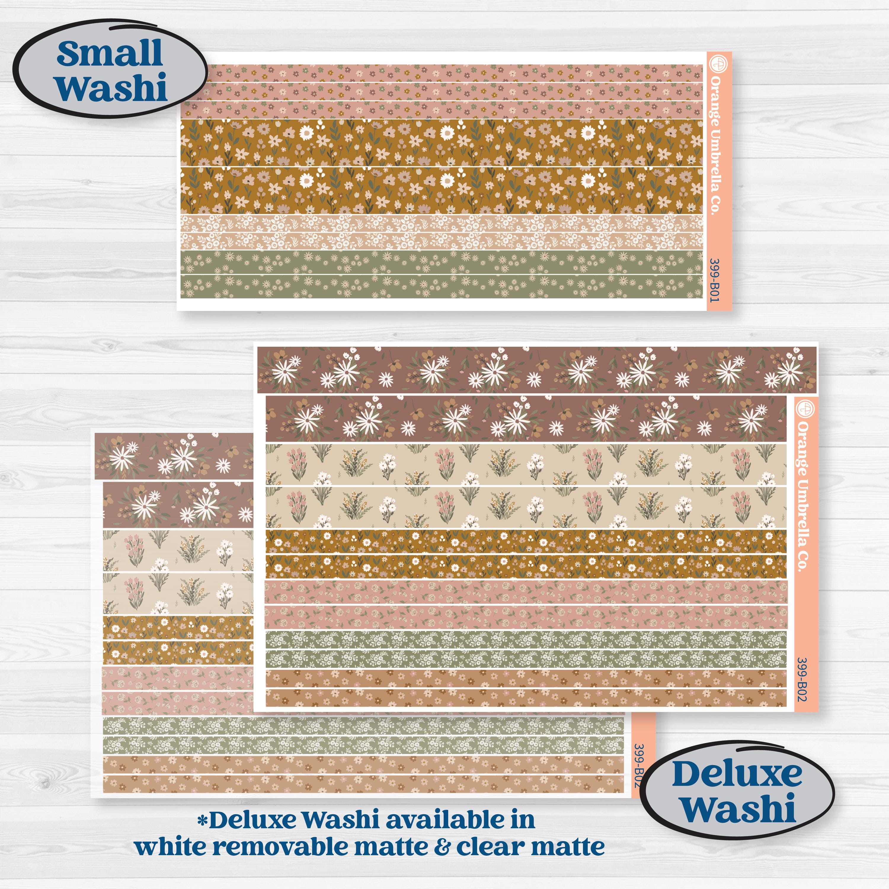 Summer or Fall Floral Kit | Weekly Add-On Planner Kit Stickers | Eloise | KIT-399-B