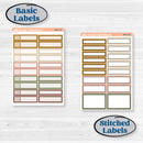 Summer or Fall Floral Kit | Weekly Add-On Labels Planner Kit Stickers | Eloise | KIT-399-C