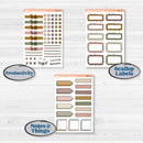 Summer or Fall Floral Kit | Weekly Add-On Labels Planner Kit Stickers | Eloise | KIT-399-C