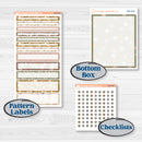 Summer or Fall Floral Kit | 7x9 Compact Vertical Planner Kit Stickers | Eloise | KIT-399-H