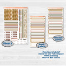 Summer or Fall Floral Kit | Erin Condren Weekly Dashboard Planner Kit Stickers | Eloise | KIT-399-HA