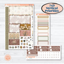 Summer or Fall Floral Kit | Plum Vertical Priorities 7x9 Planner Kit Stickers | Eloise | KIT-399-J