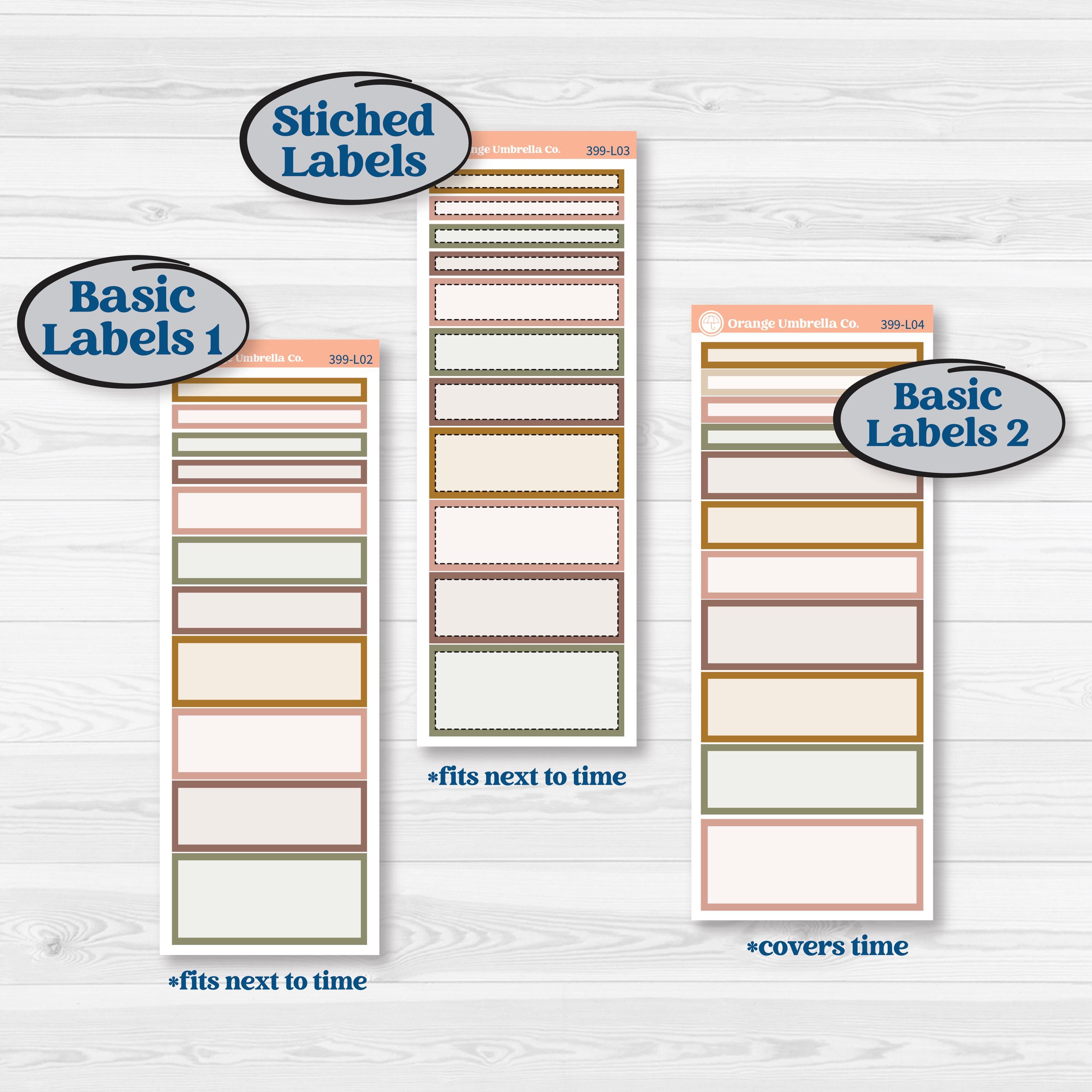 Summer or Fall Floral Kit | A5 Daily Duo Planner Kit Stickers | Eloise | KIT-399-L