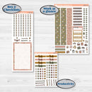 Summer or Fall Floral Kit | A5 Daily Duo Planner Kit Stickers | Eloise | KIT-399-L
