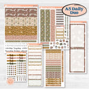 Summer or Fall Floral Kit | A5 Daily Duo Planner Kit Stickers | Eloise | KIT-399-L