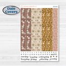 Summer or Fall Floral Kit | 7x9 Erin Condren Daily Duo Planner Kit Stickers | Eloise | KIT-399-M