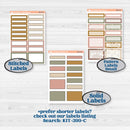 Summer or Fall Floral Kit | A5 Plum Daily Planner Kit Stickers | Eloise | KIT-399-N