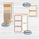 Summer or Fall Floral Kit | A5 Plum Daily Planner Kit Stickers | Eloise | KIT-399-N