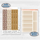 Summer or Fall Floral Kit | 7x9 Plum Daily Planner Kit Stickers | Eloise | KIT-399-P