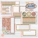 Summer or Fall Floral Kit | A5 Plum Monthly & Dashboard Planner Kit Stickers | Eloise | KIT-399-S