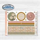 Summer or Fall Floral Kit | 7x9 Plum Monthly & Dashboard Planner Kit Stickers | Eloise | KIT-399-T