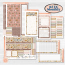 Summer or Fall Floral Kit | A5 Erin Condren Monthly & Dashboard Sticker Kit | 2024-2025 Planners | Eloise | KIT-399-V