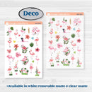 Flamingos Kit | Weekly Sticker Kit for Vertical Planners like Erin Condren | Flamboyance | KIT-400-A