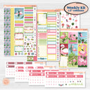 Flamingos Kit | Weekly Sticker Kit for Vertical Planners like Erin Condren | Flamboyance | KIT-400-A