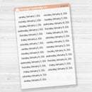 Dates of the Month - Jan-Jun 2026 Planner Stickers | F17 Print | Clear Matte | B-481-486-BCM