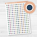 Tiny Kit Circles Planner Stickers from Kits | 2025-2025 Colors | EC-180