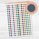 Circle Dot - 6mm Planner Stickers | For Erin Condren | 2025-2026 Colors | Clear Matte | EC-179-CM