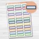 Mixed Quarter Box Labels Planner Stickers | Erin Condren 2025-2026 Colors | EC-187