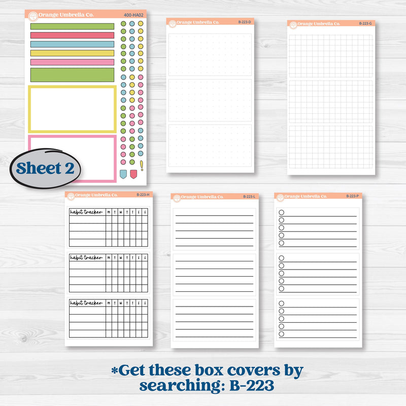 Flamingos Kit | Erin Condren Weekly Dashboard Planner Kit Stickers | Flamboyance | KIT-400-HA