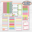 Flamingos Kit | A5 Plum Daily Planner Kit Stickers | Flamboyance | KIT-400-N