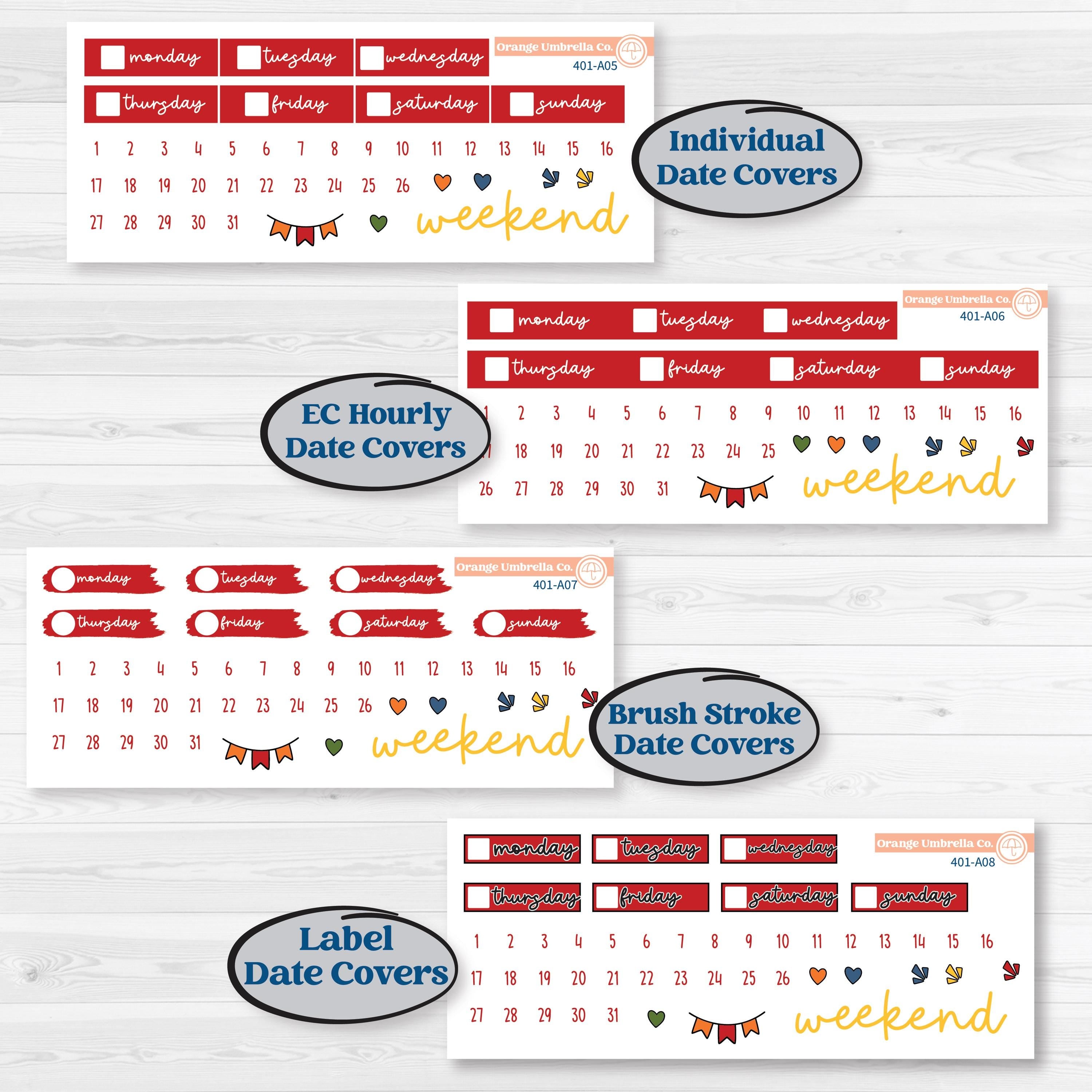 Summer or Autumn Bird Kit | Weekly Sticker Kit for Vertical Planners like Erin Condren | Whimsical Birds | KIT-401-A