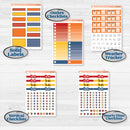 Summer or Autumn Bird Kit | Weekly Add-On Labels Planner Kit Stickers | Whimsical Birds | KIT-401-C