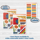 Summer or Autumn Bird Kit | Journaling Kit Planner Stickers | Whimsical Birds | KIT-401-D