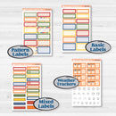 Summer or Autumn Bird Kit | Hobonichi Cousin Weekly & Daily Planner Kit Stickers | Whimsical Birds | KIT-401-E