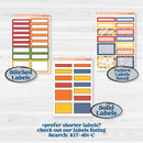 Summer or Autumn Bird Kit | A5 Compact Vertical Planner Kit Stickers for Erin Condren | Whimsical Birds | KIT-401-G