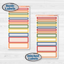 Summer or Autumn Bird Kit | 7x9 Compact Vertical Planner Kit Stickers | Whimsical Birds | KIT-401-H