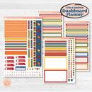 Summer or Autumn Bird Kit | Erin Condren Weekly Dashboard Planner Kit Stickers | Whimsical Birds | KIT-401-HA