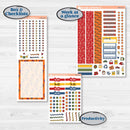 Summer or Autumn Bird Kit | A5 Daily Duo Planner Kit Stickers | Whimsical Birds | KIT-401-L