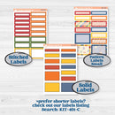 Summer or Autumn Bird Kit | A5 Daily Duo Planner Kit Stickers | Whimsical Birds | KIT-401-L