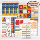 Summer or Autumn Bird Kit | Hobonichi Cousin Weekly & Daily Planner Kit Stickers | Whimsical Birds | KIT-401-E