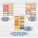 Summer or Autumn Bird Kit | A5 Plum Daily Planner Kit Stickers | Whimsical Birds | KIT-401-N