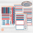 Independence Day | Erin Condren Weekly Dashboard Planner Kit Stickers | Freedom | KIT-394-HA