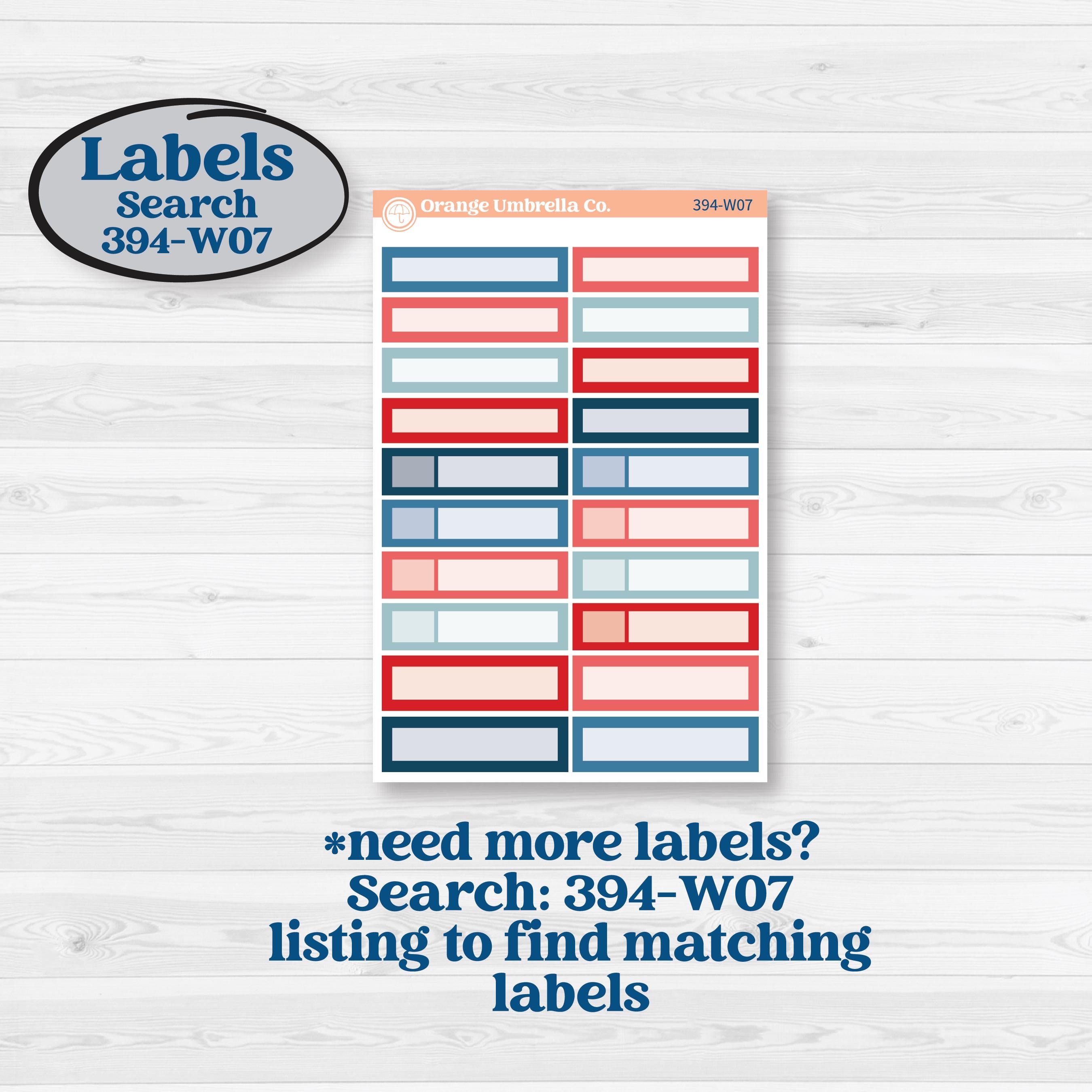 Independence Day | Laurel Denise Softbound Monthly Planner Sticker Kit | Vertical & Horizontal | Freedom | KIT-394-QA